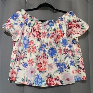 GAP Floral Off the Shoulder Blouse